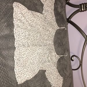 Abercrombie&Fitch, white floral off the shoulder